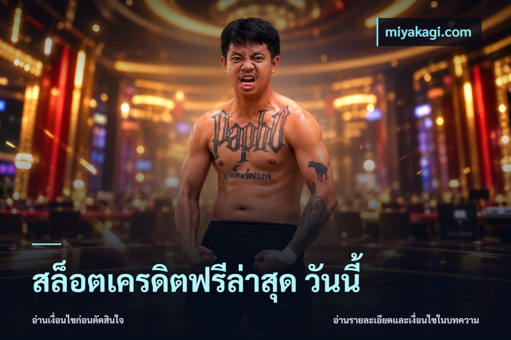 สล็อตเครดิตฟรีล่าสุด วันนี้