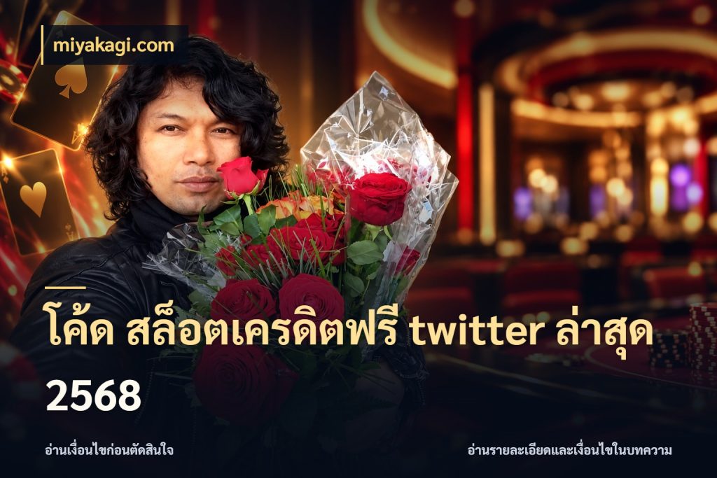 โค้ด สล็อตเครดิตฟรี twitter ล่าสุด 2568 miyakagi.com จากชื่อเครดิตฟรีสู่ความสนุกที่เข้าใจได้