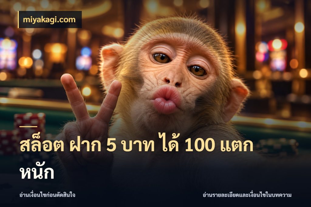 สล็อต ฝาก 5 บาท ได้ 100 แตก หนัก จับคู่โบนัสกับสไตล์เกมที่ชอบ สไตล์ miyakagi.com