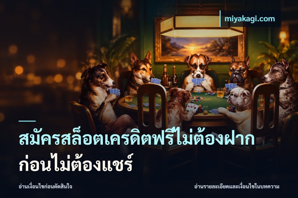 สมัครสล็อตเครดิตฟรีไม่ต้องฝากก่อนไม่ต้องแชร์