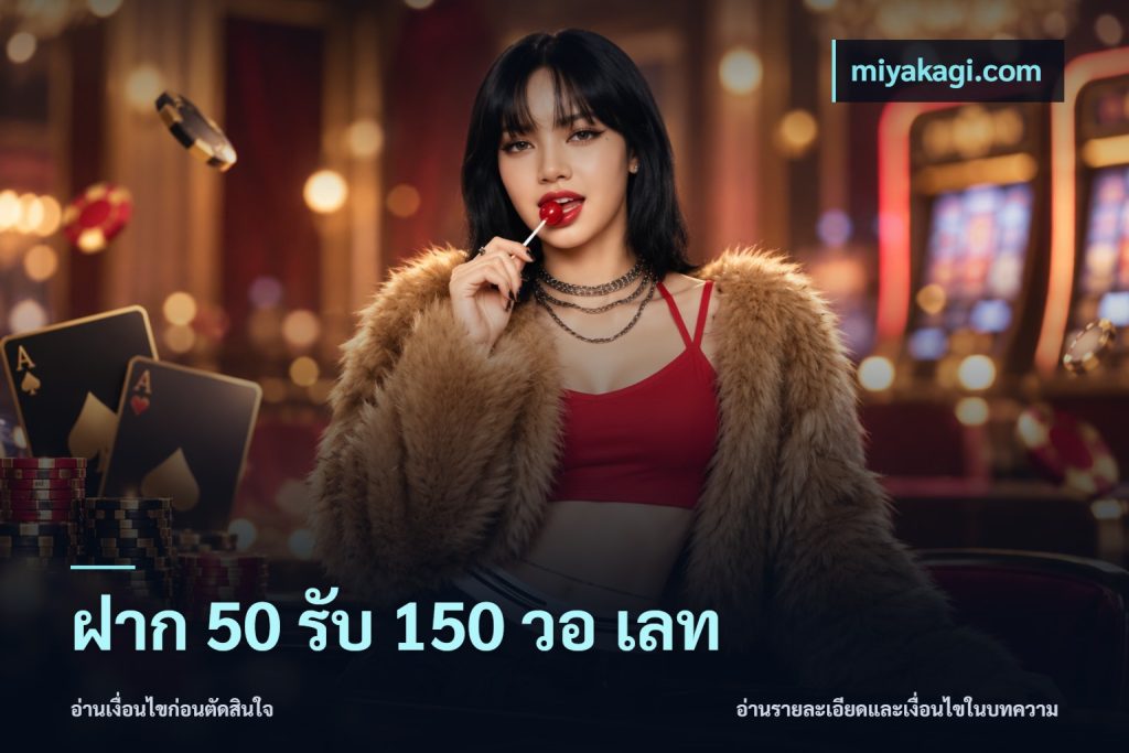 ฝาก 50 รับ 150 วอ เลท