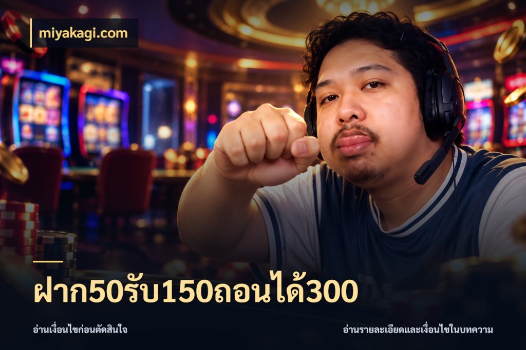 ฝาก50รับ150ถอนได้300 สนุกกับตัวเลือกโปรในสไตล์ของคุณ ในมุม miyakagi.com