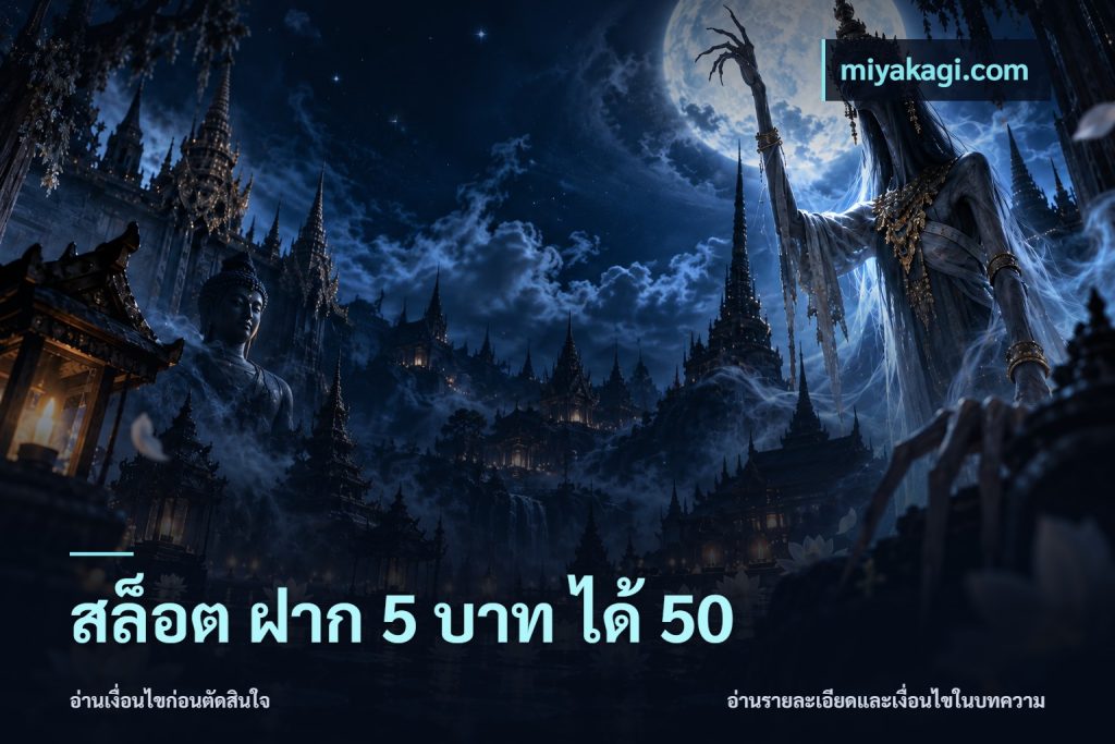 สล็อต ฝาก 5 บาท ได้ 50