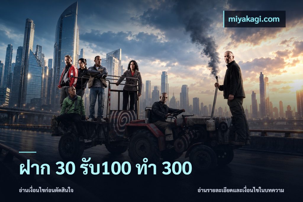 ฝาก 30 รับ100 ทำ 300