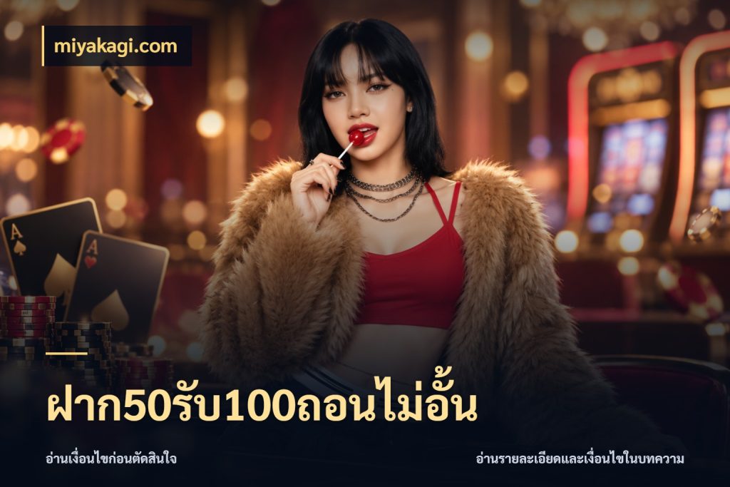 ฝาก50รับ100ถอนไม่อั้น ยอดฝากและยอดรับในมุมของคนชอบลุ้น กับ miyakagi.com