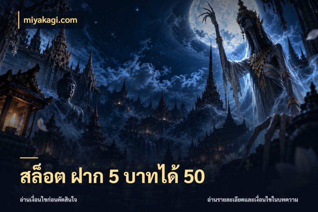 สล็อต ฝาก 5 บาทได้ 50 ยอดฝากและยอดรับในมุมของคนชอบลุ้น กับ miyakagi.com