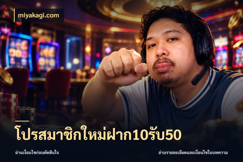 โปรสมาชิกใหม่ฝาก10รับ50 สายโบนัสเลือกจังหวะสนุกได้อย่างไร สไตล์ miyakagi.com