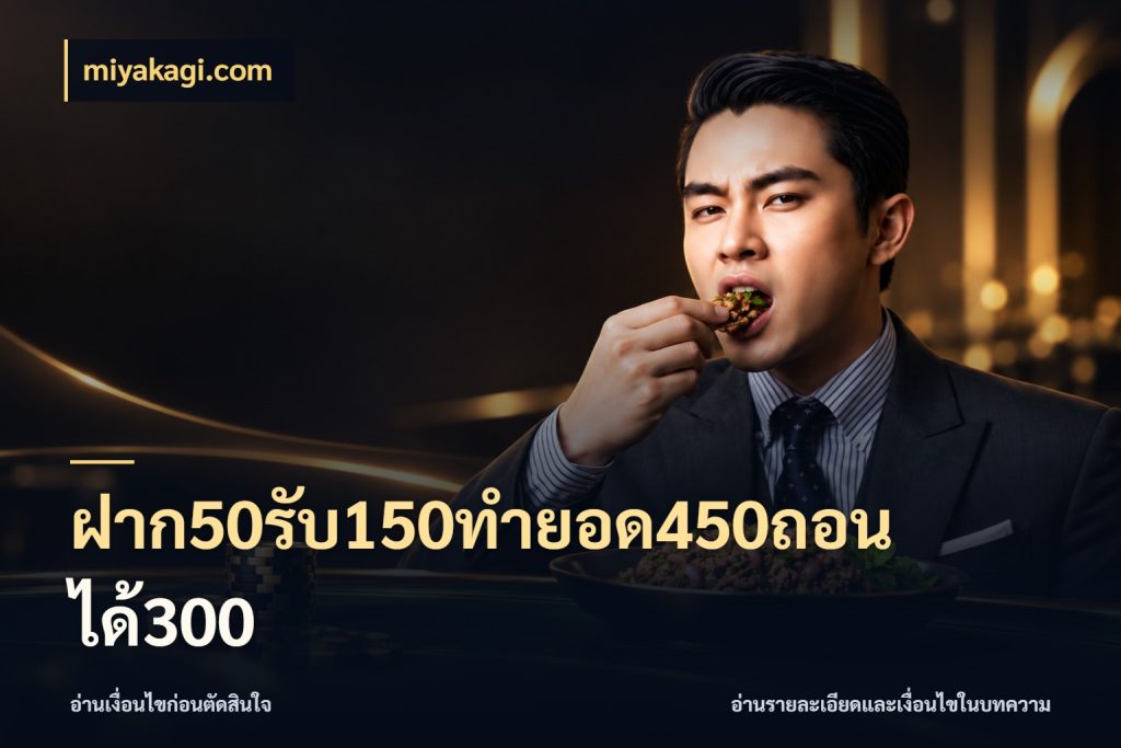 ฝาก50รับ150ทำยอด450ถอนได้300 miyakagi.com จุดเด่นของเครดิตที่คนชอบเกมอยากรู้