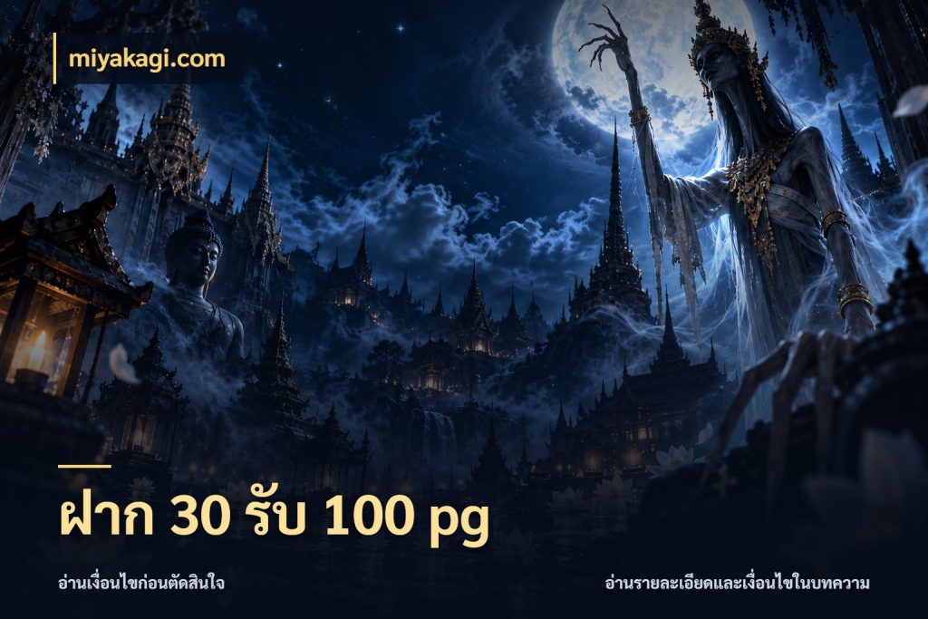 ฝาก 30 รับ 100 pg miyakagi.com จับประเด็นยอดรับก่อนเลือกความสนุก
