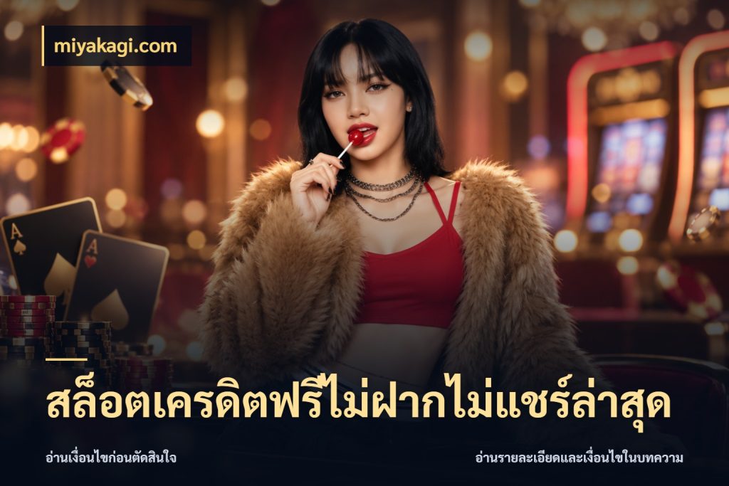 สล็อตเครดิตฟรีไม่ฝากไม่แชร์ล่าสุด