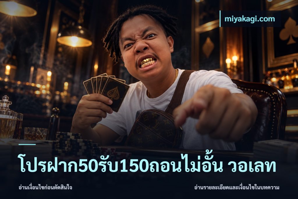 โปรฝาก50รับ150ถอนไม่อั้น วอเลท