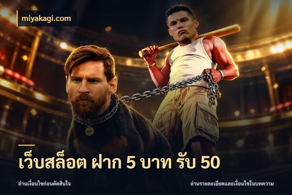 เว็บสล็อต ฝาก 5 บาท รับ 50 โปรยอดรับที่สายเกมสนใจ กับ miyakagi.com