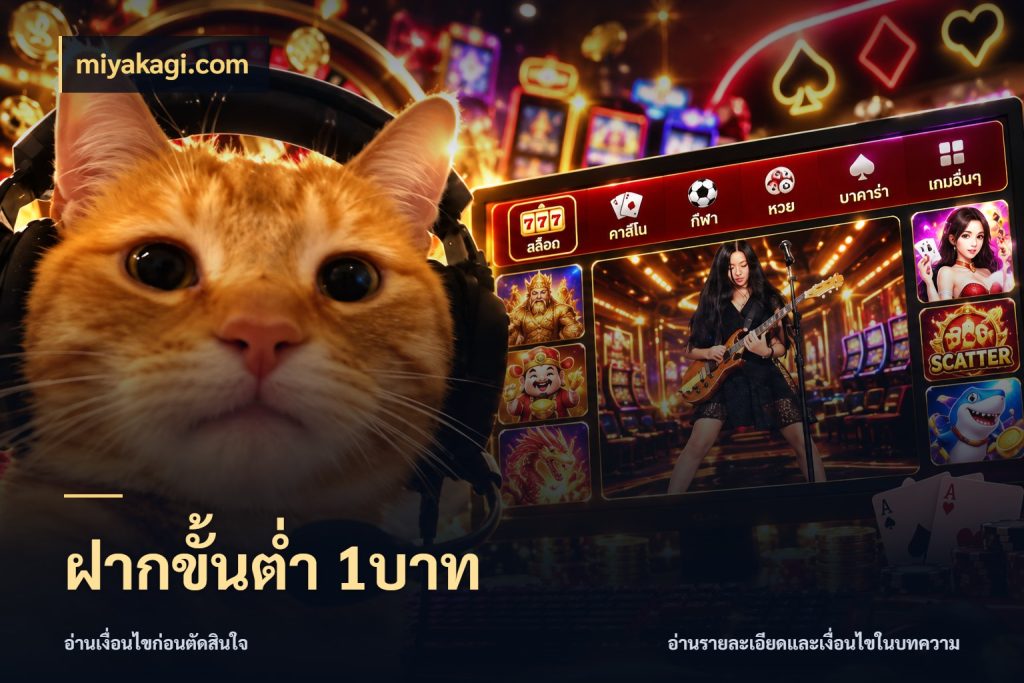 ฝากขั้นต่ำ 1บาท miyakagi.com เปิดมุมยอดเริ่มต้นสำหรับคนชอบเกม