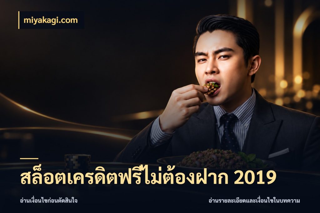 สล็อตเครดิตฟรีไม่ต้องฝาก 2019 รู้จักยอดและขอบเขตของเครดิตฟรี กับ miyakagi.com