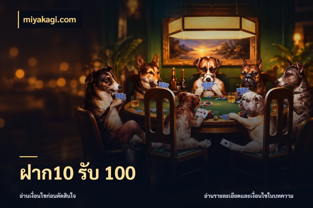 ฝาก10 รับ 100 รูปแบบโบนัสกับสิทธิ์ของสายเกม กับ miyakagi.com