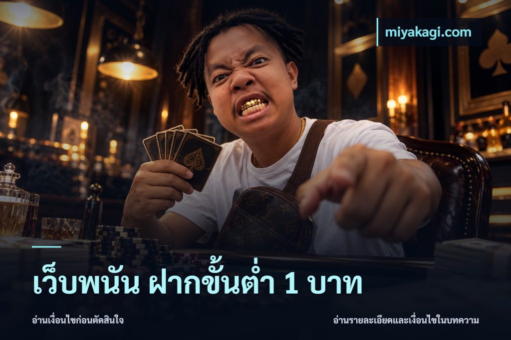 เว็บพนัน ฝากขั้นต่ำ 1 บาท