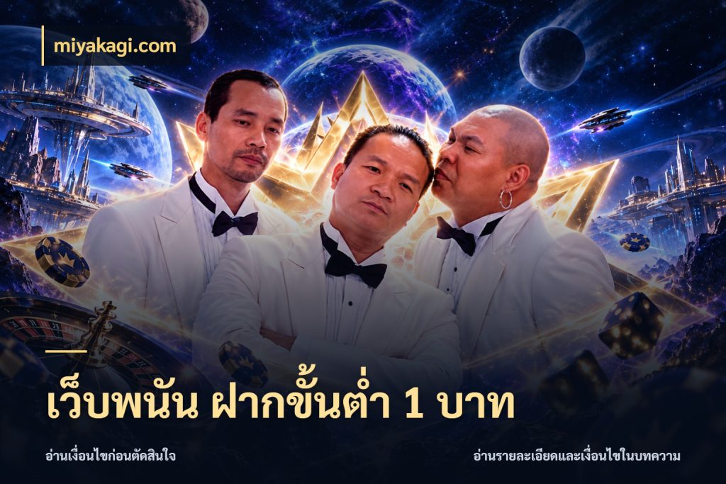 เว็บพนัน ฝากขั้นต่ำ 1 บาท ยอดเริ่มต้นน่าจับตากับสิทธิ์ที่เกี่ยวข้อง สไตล์ miyakagi.com