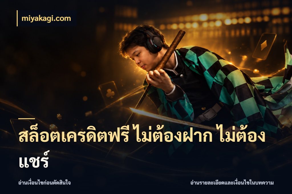 สล็อตเครดิตฟรี ไม่ต้องฝาก ไม่ต้องแชร์ เลือกสไตล์ความสนุกจากรูปแบบเครดิต กับ miyakagi.com
