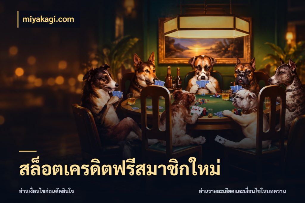 สล็อตเครดิตฟรีสมาชิกใหม่ สายโบนัสเลือกมุมเครดิตให้ตรงสไตล์ ในมุม miyakagi.com