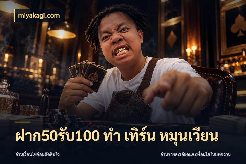 ฝาก50รับ100 ทํา เทิร์น หมุนเวียน จุดเด่นของเครดิตที่คนชอบเกมอยากรู้ สไตล์ miyakagi.com